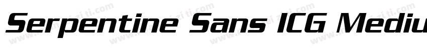 Serpentine Sans ICG Medium字体转换